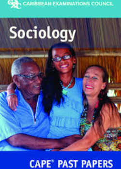 CAPE Unit 1 and 2 Sociology Past Papers Booklets