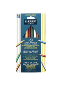 Jumbo Triangular Coloured Pencils (10ct)