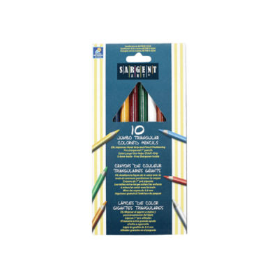 Jumbo Triangular Coloured Pencils (10ct)