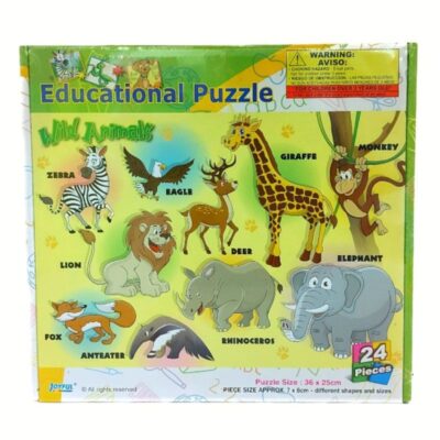 Educational Puzzle - Wild Animals 24pcs